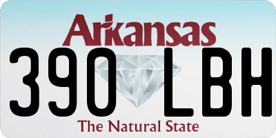 AR license plate 390LBH
