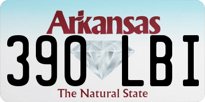AR license plate 390LBI
