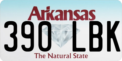AR license plate 390LBK