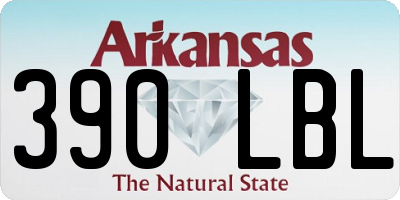 AR license plate 390LBL