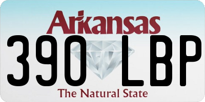 AR license plate 390LBP