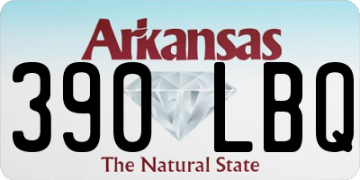 AR license plate 390LBQ