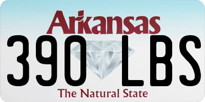 AR license plate 390LBS