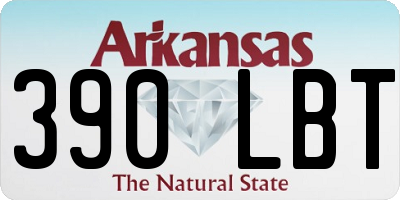 AR license plate 390LBT