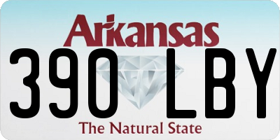 AR license plate 390LBY