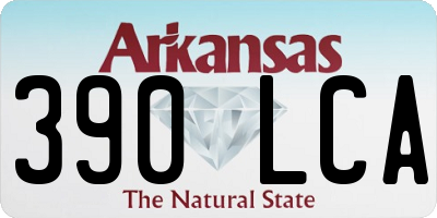 AR license plate 390LCA