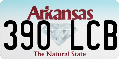 AR license plate 390LCB