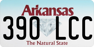 AR license plate 390LCC