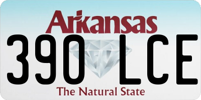 AR license plate 390LCE