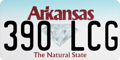 AR license plate 390LCG