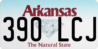 AR license plate 390LCJ