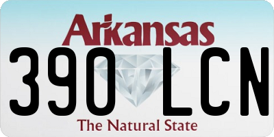 AR license plate 390LCN