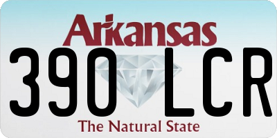 AR license plate 390LCR