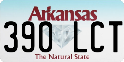 AR license plate 390LCT