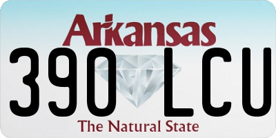 AR license plate 390LCU