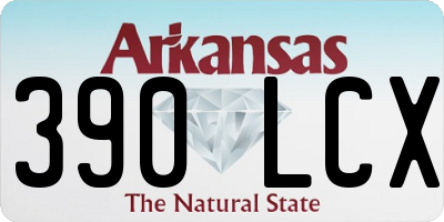 AR license plate 390LCX