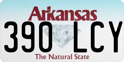 AR license plate 390LCY