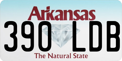 AR license plate 390LDB