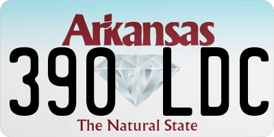 AR license plate 390LDC