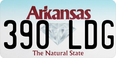 AR license plate 390LDG