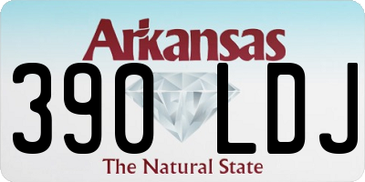 AR license plate 390LDJ