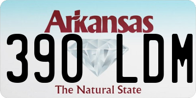AR license plate 390LDM