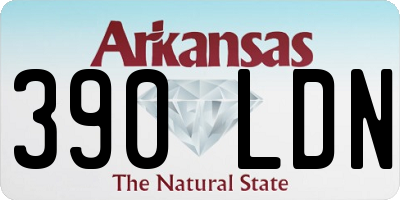 AR license plate 390LDN