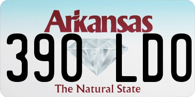 AR license plate 390LDO
