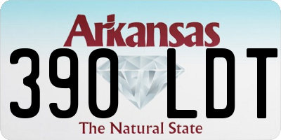 AR license plate 390LDT