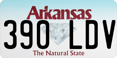 AR license plate 390LDV