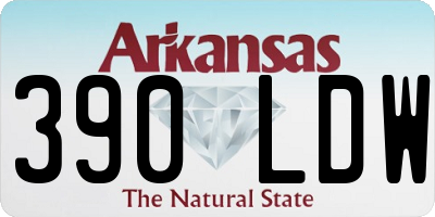 AR license plate 390LDW