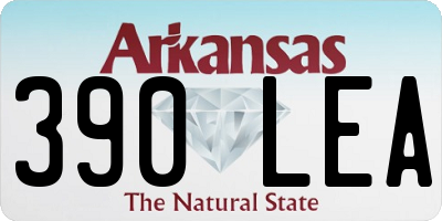 AR license plate 390LEA