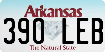AR license plate 390LEB
