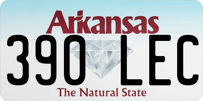 AR license plate 390LEC