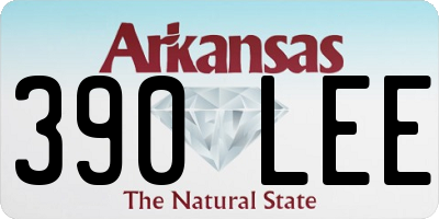 AR license plate 390LEE