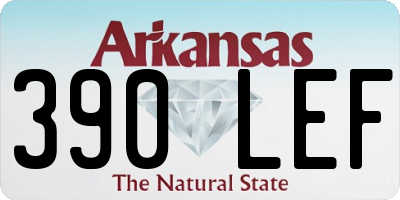 AR license plate 390LEF