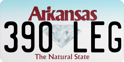 AR license plate 390LEG