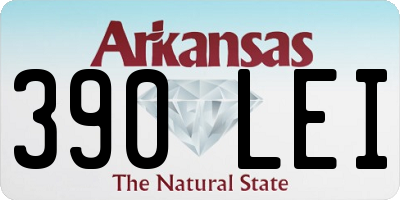 AR license plate 390LEI