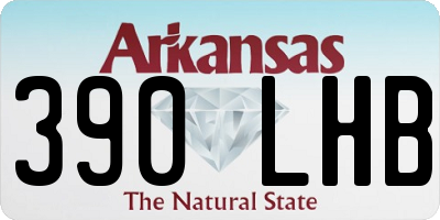 AR license plate 390LHB