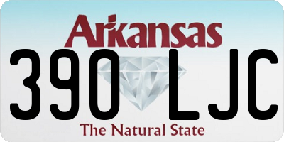 AR license plate 390LJC