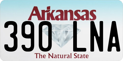 AR license plate 390LNA