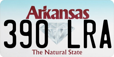 AR license plate 390LRA