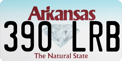 AR license plate 390LRB