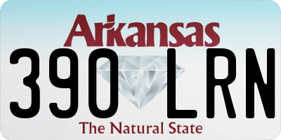 AR license plate 390LRN