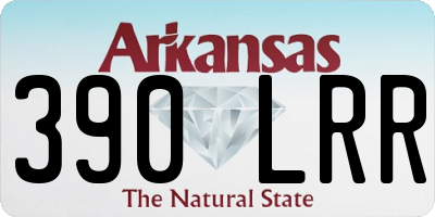 AR license plate 390LRR