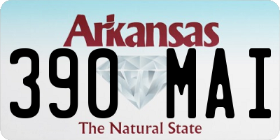 AR license plate 390MAI