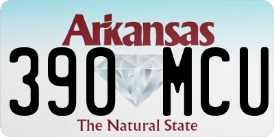 AR license plate 390MCU
