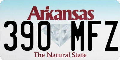 AR license plate 390MFZ