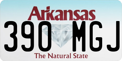 AR license plate 390MGJ