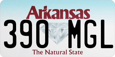 AR license plate 390MGL
